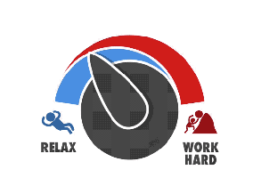 relax-work hard more work